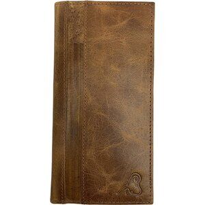 RFID Blocking Checkbook Cover Genuine Leather Protection For Men's